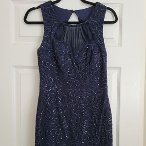 LIKE NEW City Triangles Navy Sequined Dress Size 9